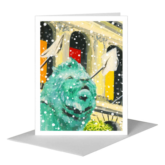 Lion, Chicago, Greeting Card (#7367C) A2 Card Front, www.printedcanvas.com