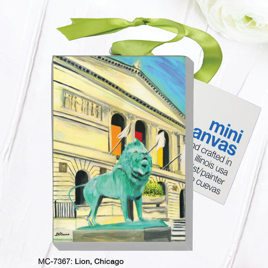 Lion, Chicago, Mini Canvas (MC-7367), Front, printedcanvas.com