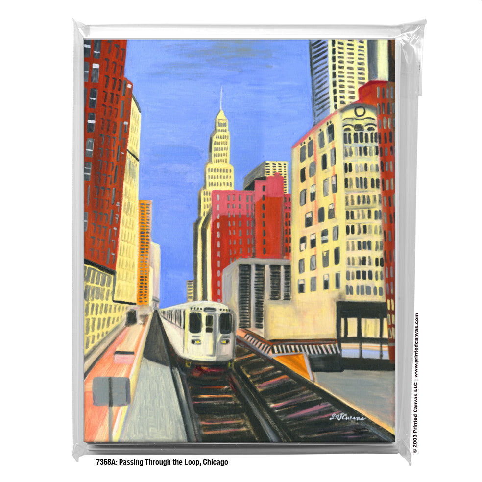 Passing through the Loop, Chicago, Greeting Card (#7368A)
