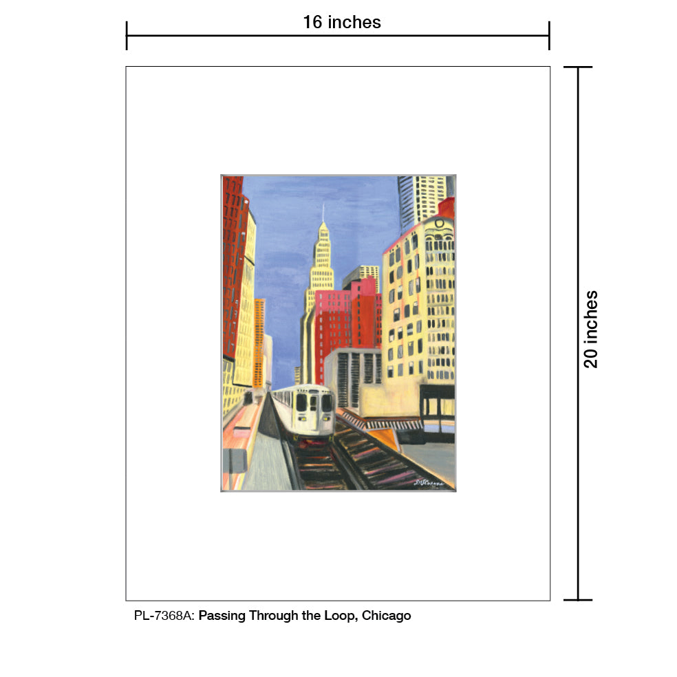 Passing through the Loop, Chicago, Print (#7368A)