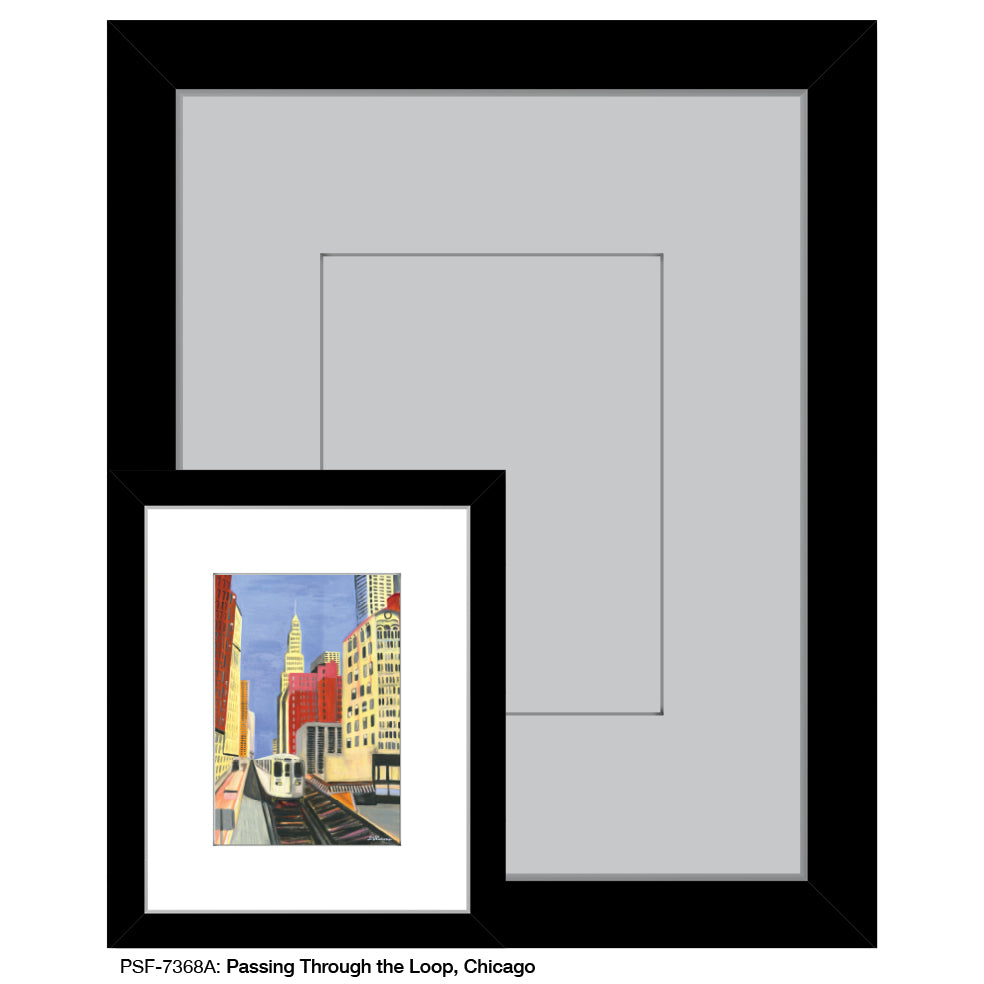 Passing through the Loop, Chicago, Print (#7368A)