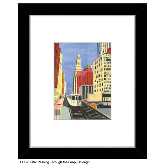 Passing through the Loop, Chicago, Print (#7368A)
