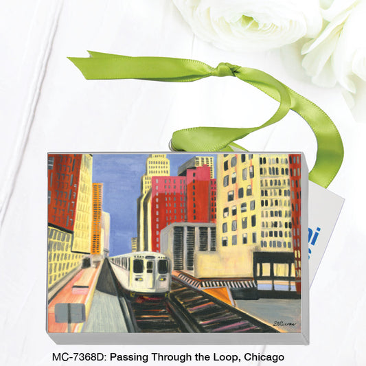 Passing Through The Loop, Chicago, Mini Canvas (MC-7368D), Front, printedcanvas.com