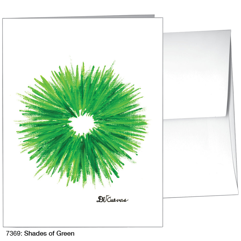 Shades of Green, Greeting Card (7369), A2, printedcanvas.com