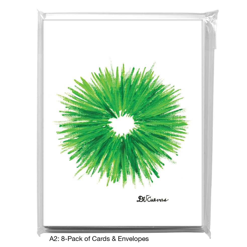 Shades of Green, Greeting Card (7369), A2 8-Pack, printedcanvas.com