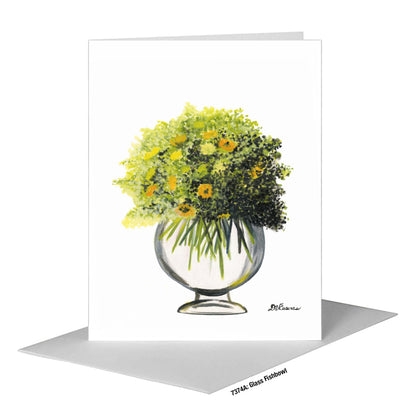 Glass Fishbowl, Greeting Card (#7374A)
