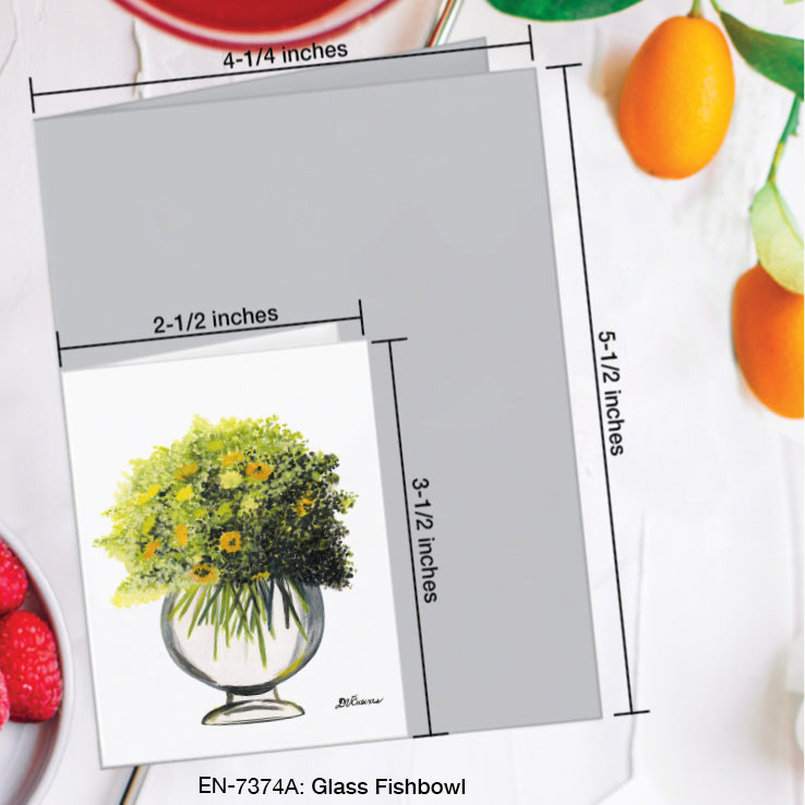 Glass Fishbowl, Greeting Card (7374A), Enclosure Card, www.printedcanvas.com