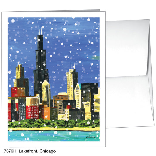 Lakefront, Chicago, Greeting Card (7379H), A2, printedcanvas.com