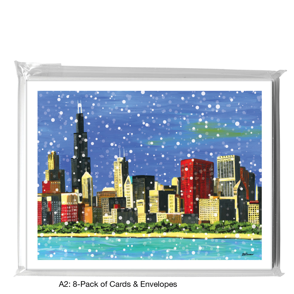 Lakefront, Chicago, Greeting Card (7379M), A2 8-Pack, printedcanvas.com