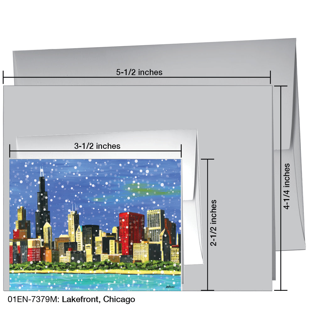 Lakefront, Chicago, Greeting Card (7379M), Enclosure, printedcanvas.com