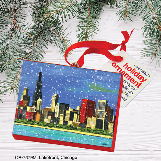 Lakefront, Chicago, Ornament (OR-7379M), Front, printedcanvas.com
