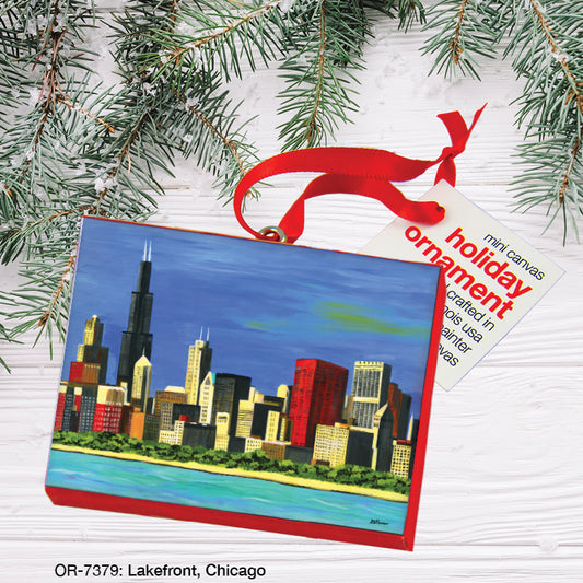 Lakefront, Chicago, Ornament (OR-7379), Front, printedcanvas.com