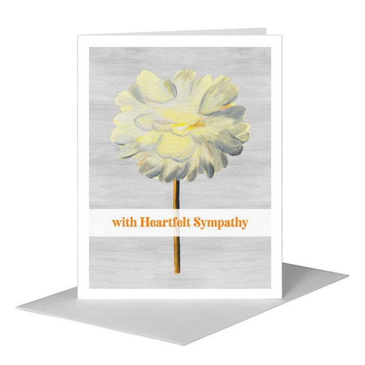 Paeonia, Greeting Card (#7394A) A2 Card Front, www.printedcanvas.com