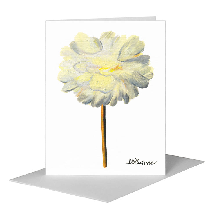 Paeonia, Greeting Card (#7394B) A2 Card Front, www.printedcanvas.com