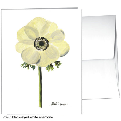 Black-Eyed White Anemone, Greeting Card (7395), A2, printedcanvas.com