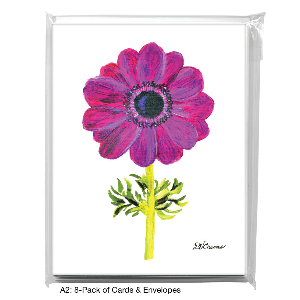 Mauve Anemone, Greeting Card (7396), A2 8-Pack, printedcanvas.com