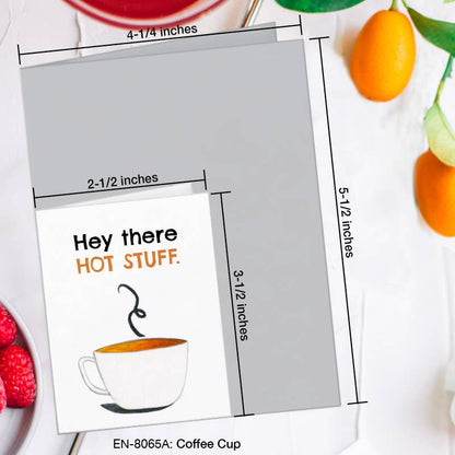 Coffee Cup, Greeting Card (8065A), Enclosure, www.printedcanvas.com