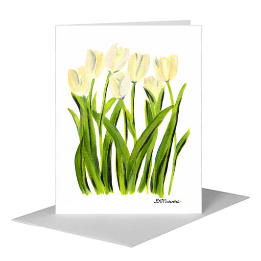 Tulipa Cultivar, Greeting Card (#7401A) A2 Card Front, www.printedcanvas.com