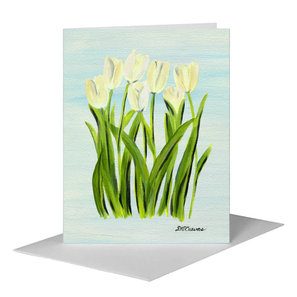 Tulipa Cultivar, Greeting Card (#7401B), A2 Card Front, www.printedcanvas.com