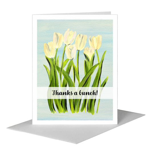 Tulipa Cultivar, Greeting Card (#7401D) A2 Card Front, www.printedcanvas.com