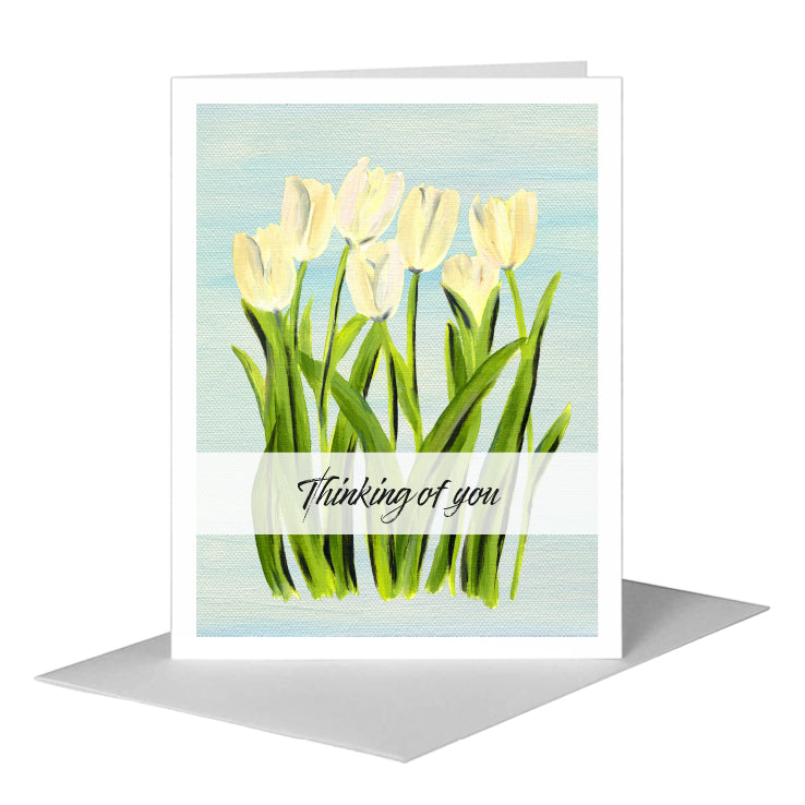 Tulipa Cultivar, Greeting Card (#7401G) A2 Card Front, www.printedcanvas.com