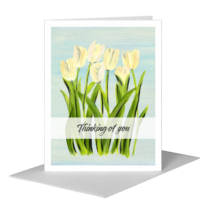 Tulipa Cultivar, Greeting Card (#7401G) A2 Card Front, www.printedcanvas.com