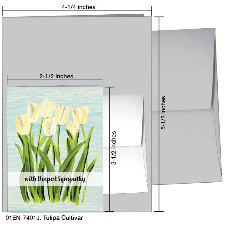 Tulipa Cultivar, Greeting Card (7401J)