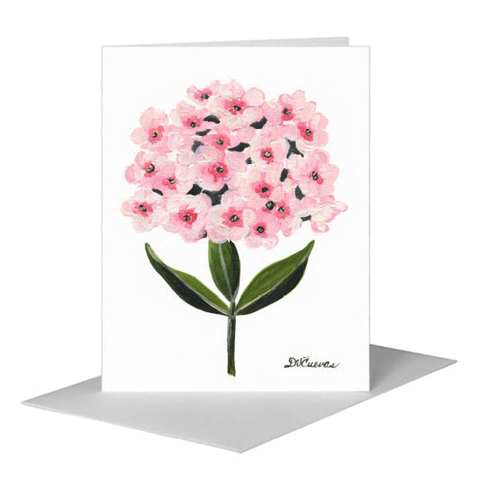 Summer Phlox, Greeting Card (#7402A) A2 Card Front, www.printedcanvas.com