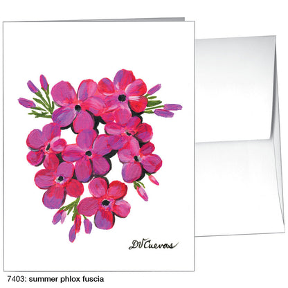 Summer Phlox Fuscia, Greeting Card (7403), A2, printedcanvas.com