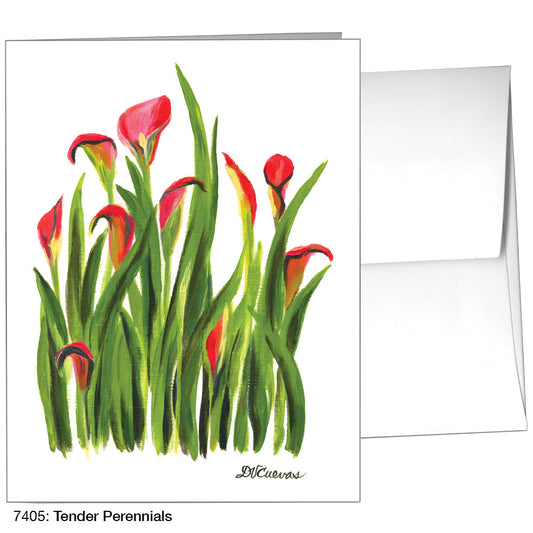 Tender Perennials, Greeting Card (7405A), A2 Card Front, www.printedcanvas.com