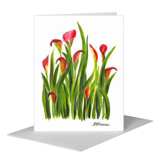 Tender Perennials, Greeting Card (#7405A) A2 Card Front, www.printedcanvas.com