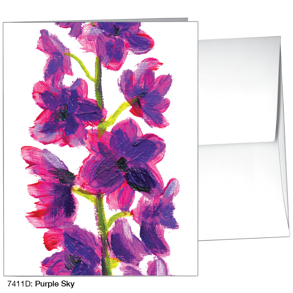 Purple Sky, Greeting Card (7411D)