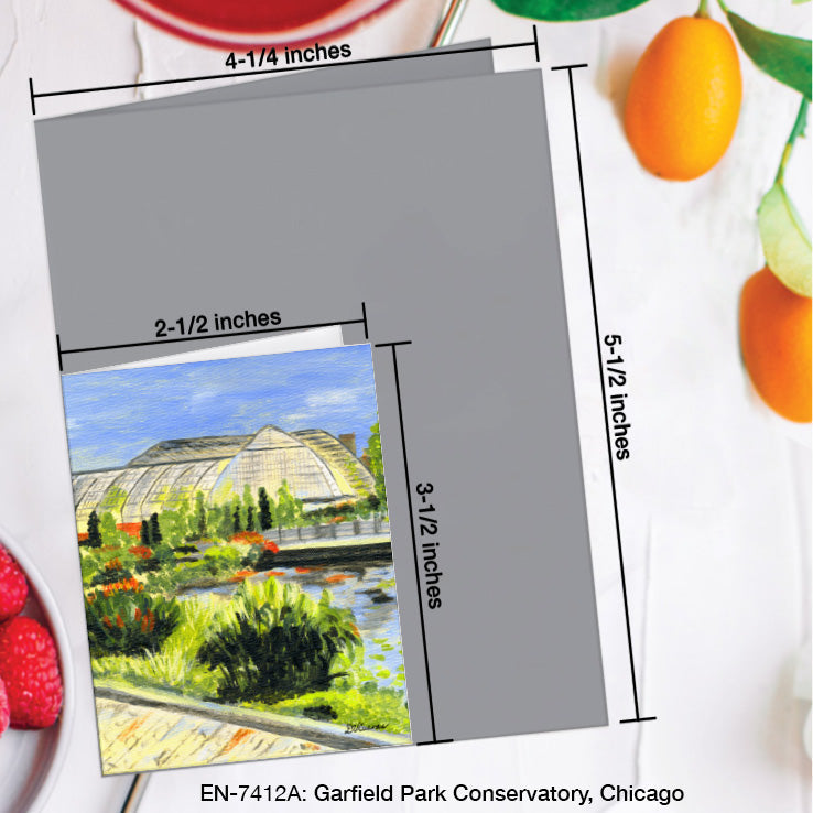 Garfield Park Conservatory, Chicago, Greeting Card (7412A), Enclosure Card, www.printedcanvas.com