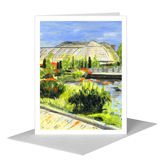 Garfield Park Conservatory, Chicago, Greeting Card (#7412A) A2 Card Front, www.printedcanvas.com