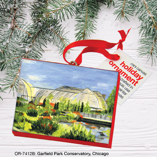 Garfield Park Conservatory, Chicago, Ornament (OR-7412B), Ornament Front, www.printedcanvas.com