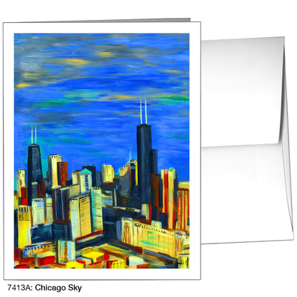 Chicago Sky, Greeting Card (7413A), A2, printedcanvas.com