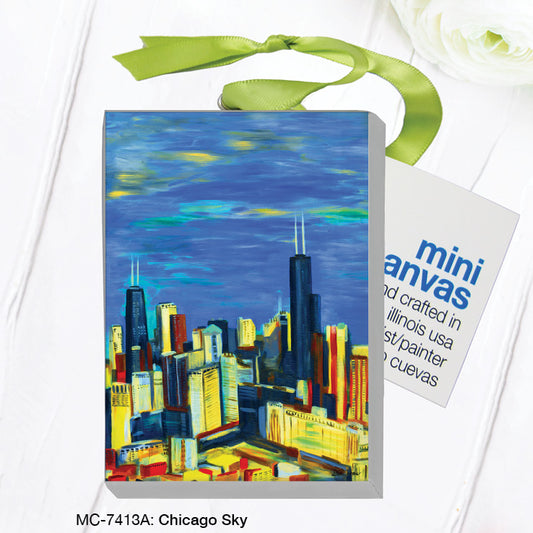 Chicago Sky, Mini Canvas (MC-7413A), Mini Canvas, www.printedcanvas.com