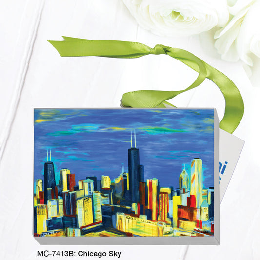 Chicago Sky, Mini Canvas (MC-7413B), Front, printedcanvas.com
