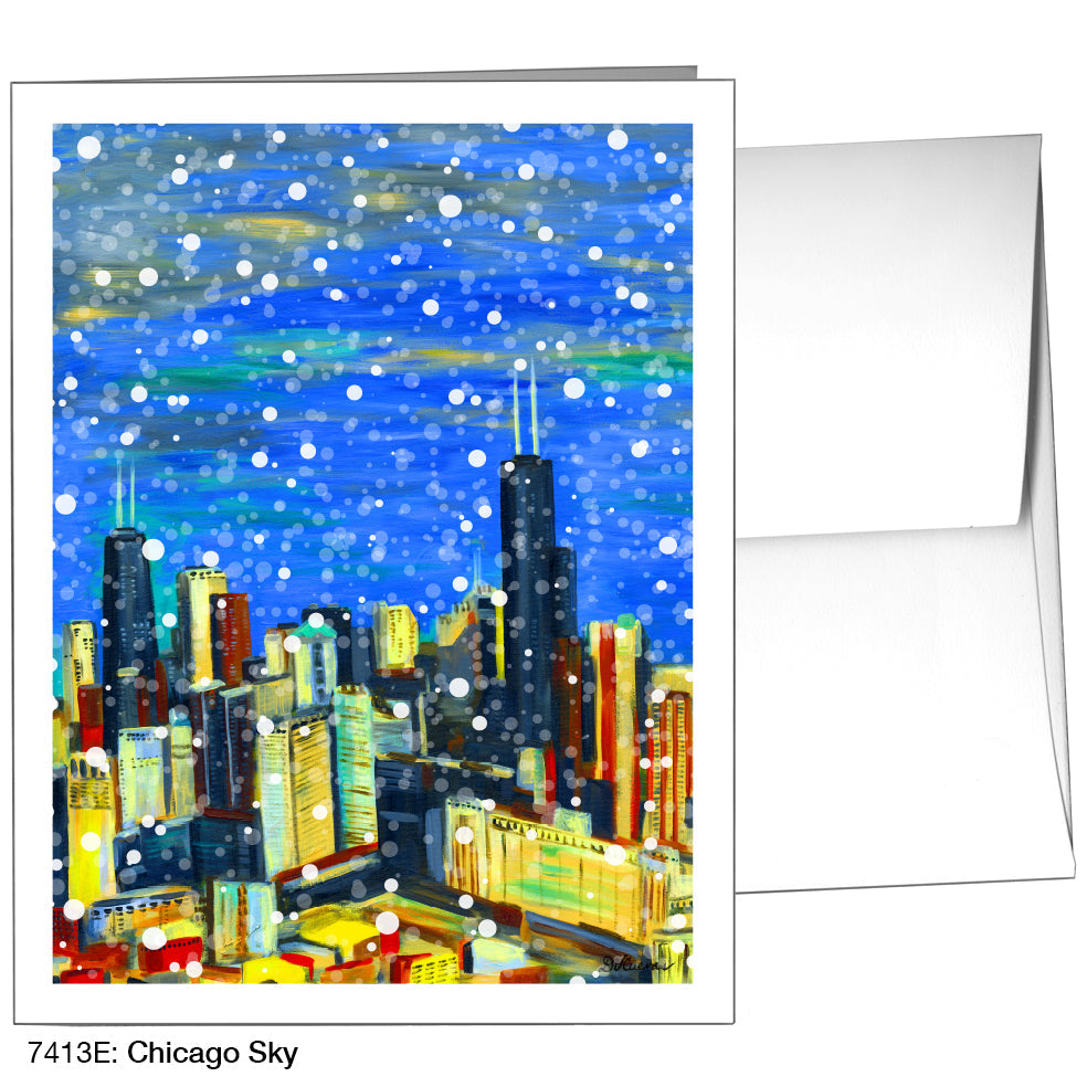 Chicago Sky, Greeting Card (7413E), A2, printedcanvas.com