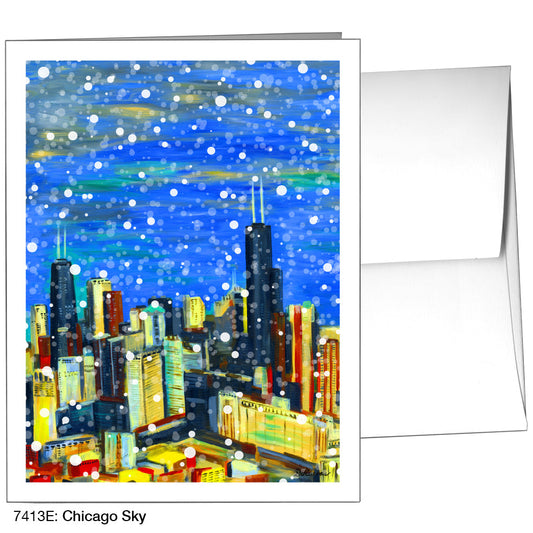 Chicago Sky, Greeting Card (7413E), A2, printedcanvas.com