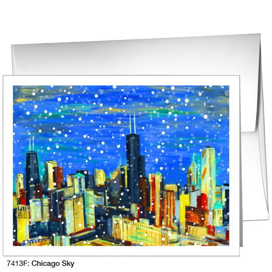 Chicago Sky, Greeting Card (7413F), A2, printedcanvas.com