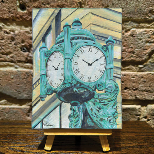 Marshall Fields Clock, Chicago, Mini Artwork (MA-7414E)