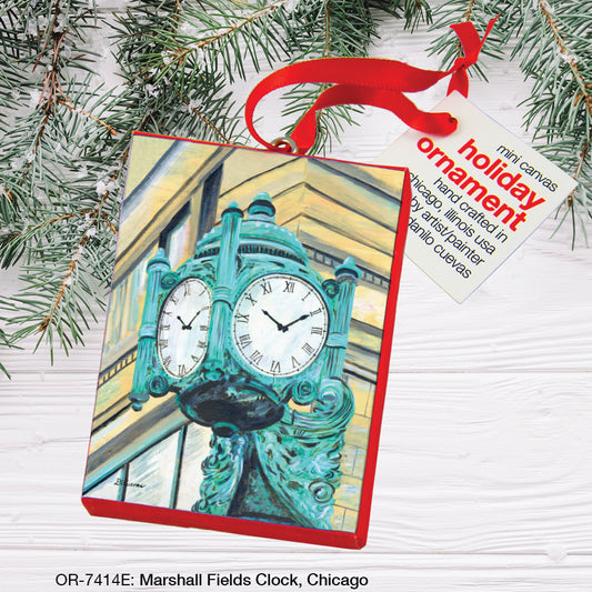 Marshall Fields Clock, Chicago, Ornament (OR-7414E)