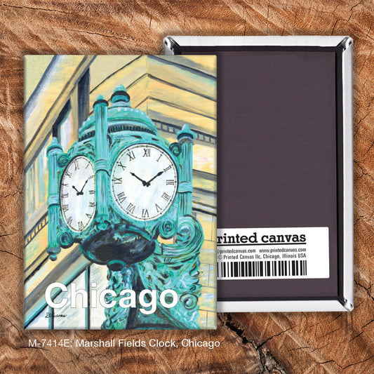 Marshall Fields Clock, Chicago, Magnet (M-7414E)