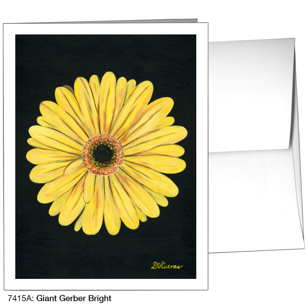 Giant Gerber Bright, Greeting Card (7415A), A2, printedcanvas.com