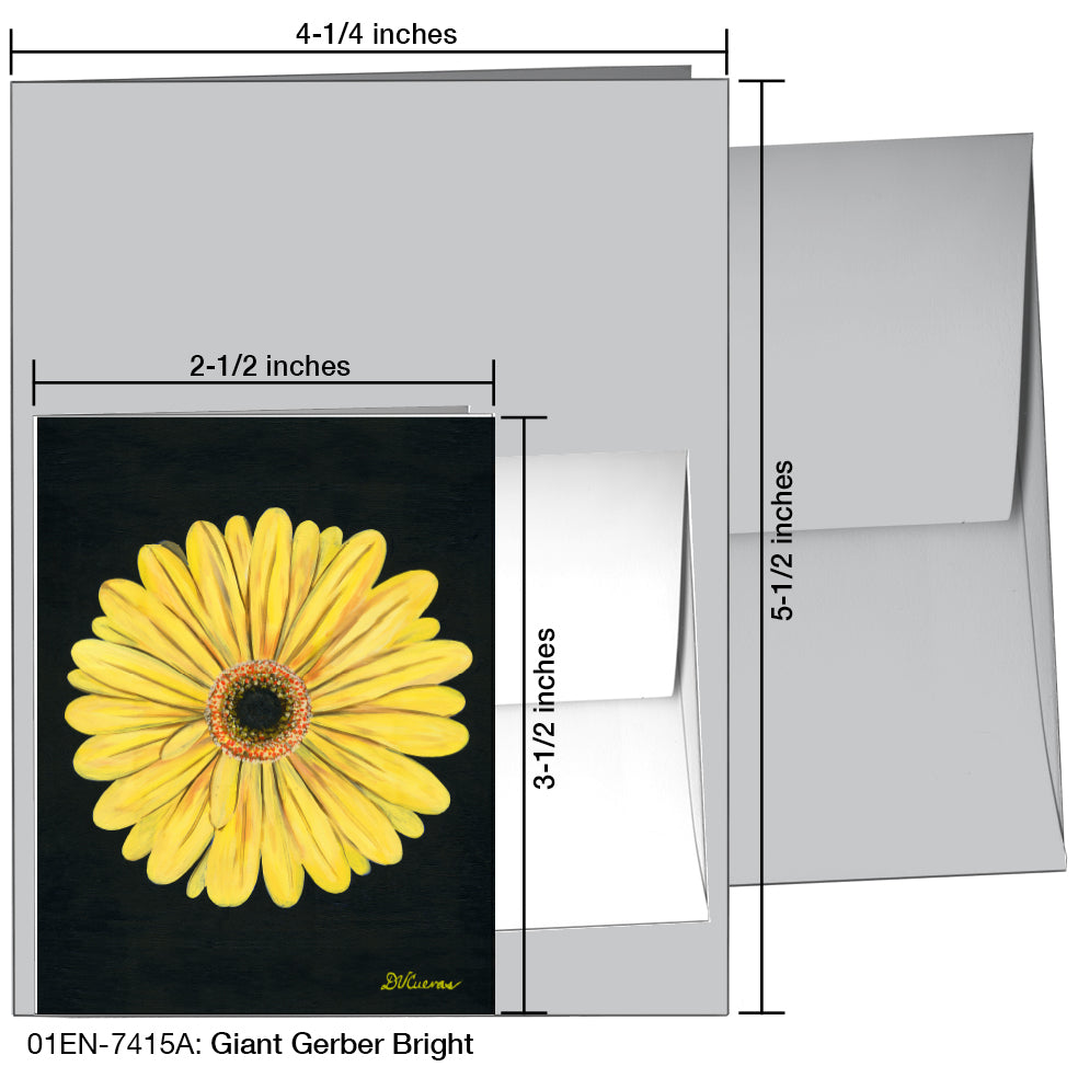 Giant Gerber Bright, Greeting Card (7415A), Enclosure, printedcanvas.com