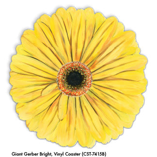 Giant Gerber Bright, Vinyl Coaster (CST-7415B) - Printed Canvas