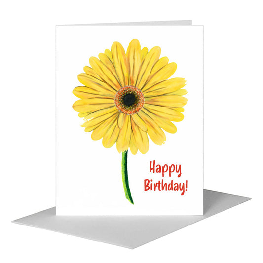 Giant Gerber Bright, Greeting Card (#7415C) A2 Card Front, www.printedcanvas.com