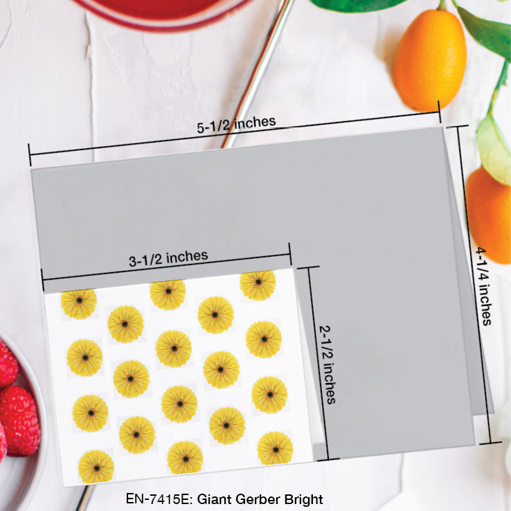 Giant Gerber Bright, Greeting Card (7415E), Enclosure Card, www.printedcanvas.com