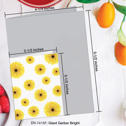 Giant Gerber Bright, Greeting Card (#7415F)